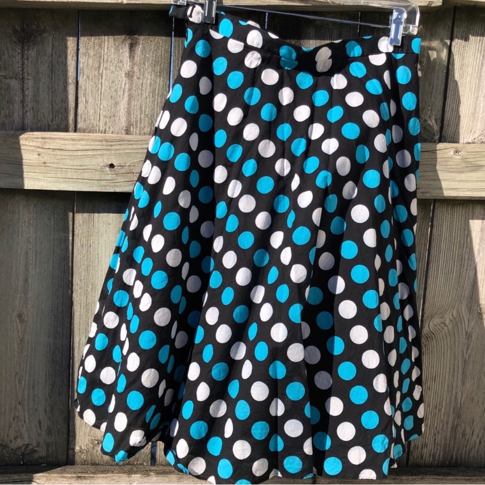 Blue Polka Dot Skirt, size 6
